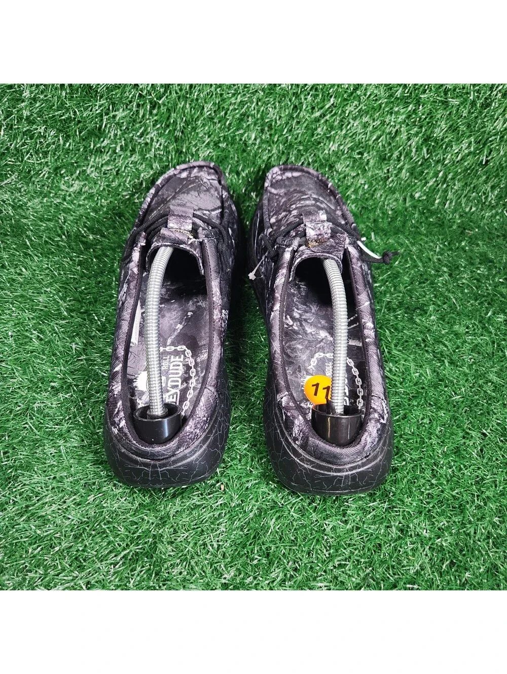 Brand new Jelly Roll Hey Dude Wally Mens Black Gray Camo Slip-On Loafers Size 11